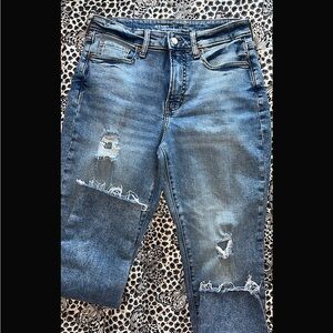 Old Navy Distressed Light Blue Boyfriend Jeans